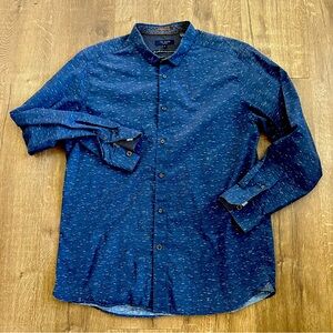 Ted Baker Long sleeve flecked design shirt size 5 (XL)